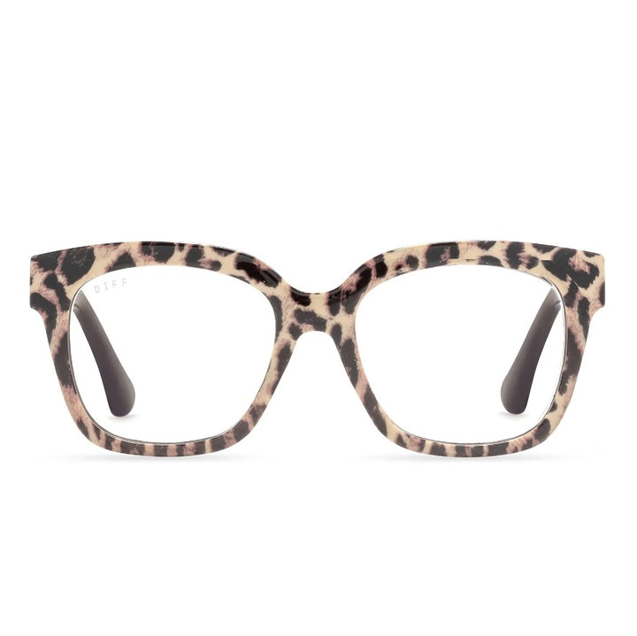 Ava Blue Light Readers - Leopard Tortoise