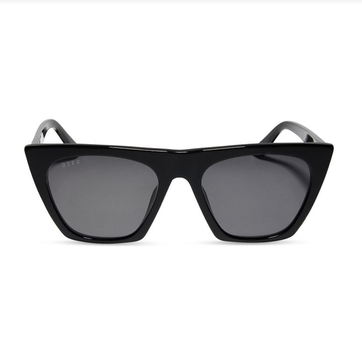 Avril Sunglasses - Black + Grey Polarized