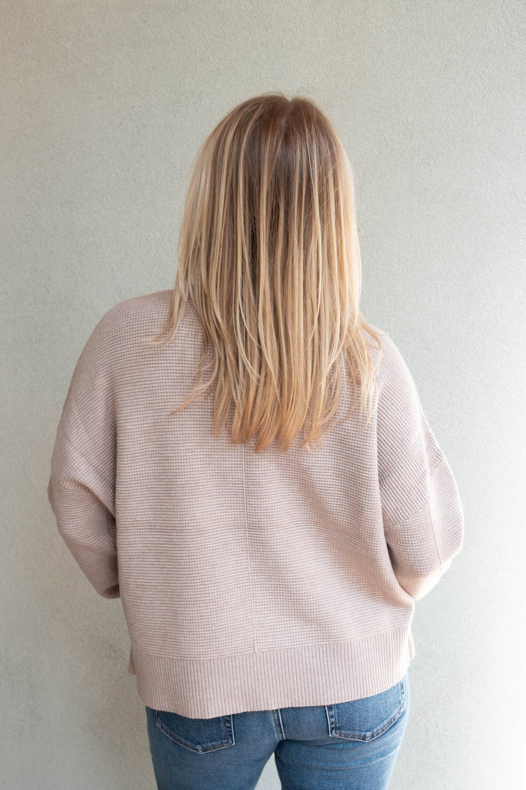 Axel Crewneck Sweater - Heather Latte - Jaffi&
