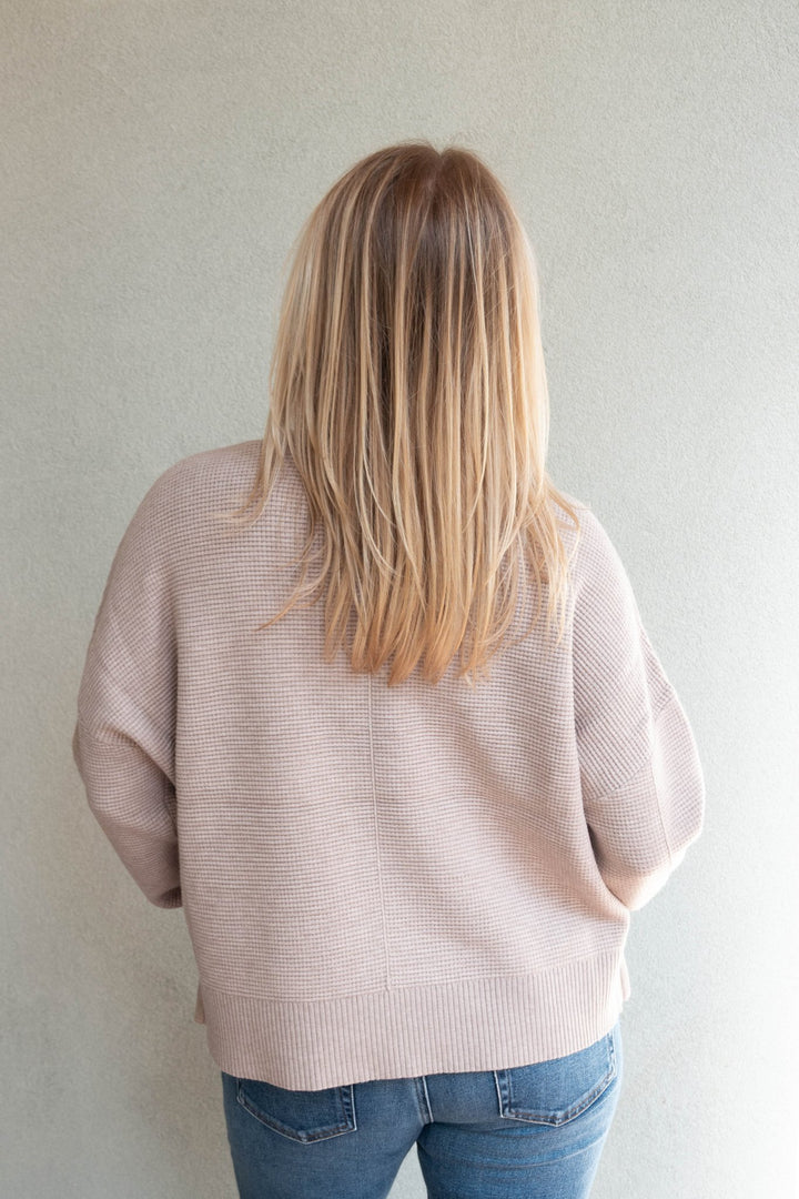 Axel Crewneck Sweater - Heather Latte - Jaffi&