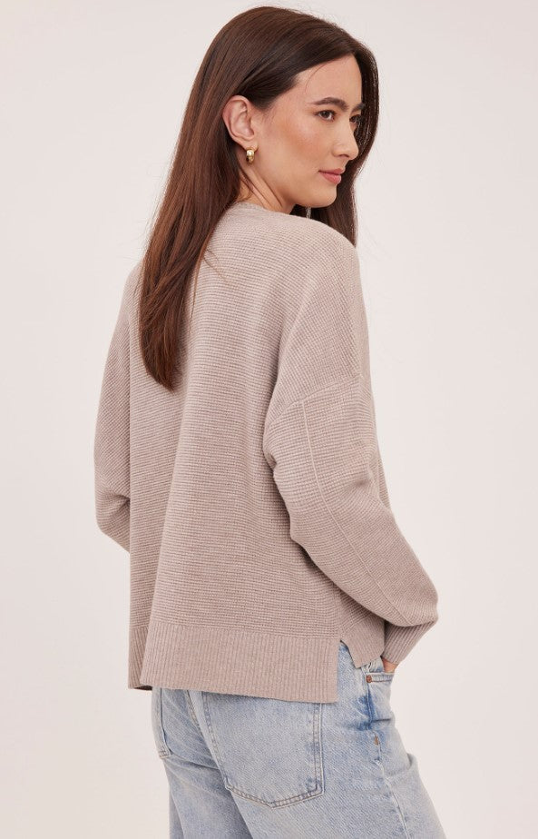 Axel Crewneck Sweater - Heather Latte