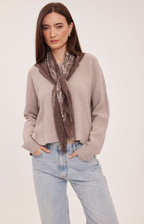 Axel Crewneck Sweater - Heather Latte