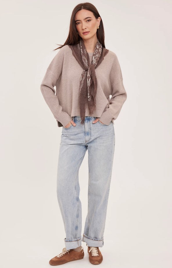 Axel Crewneck Sweater - Heather Latte