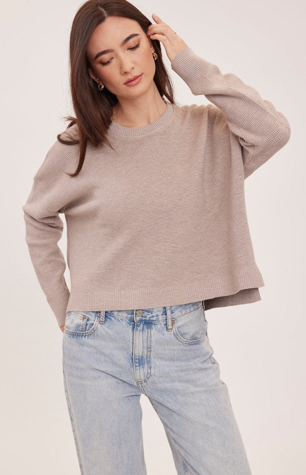 Axel Crewneck Sweater - Heather Latte