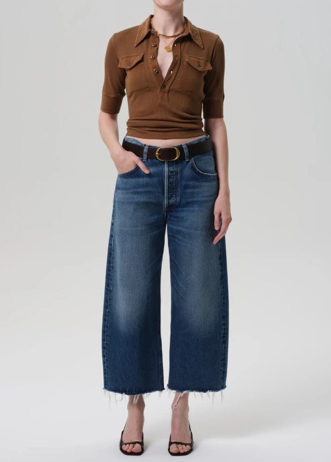 Ayla Raw Hem Crop - Chaya - Jaffi's