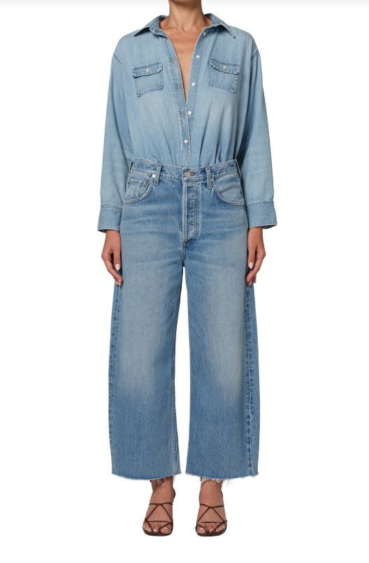 Ayla Raw Hem Crop - Honour - Jaffi's