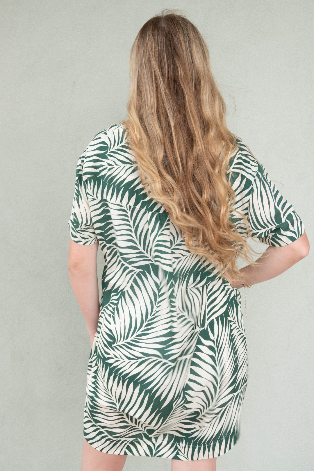 Azuris Shirt Dress - Drift Green - Jaffi's