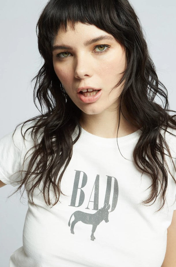 Bad Ass Baby Tee - White