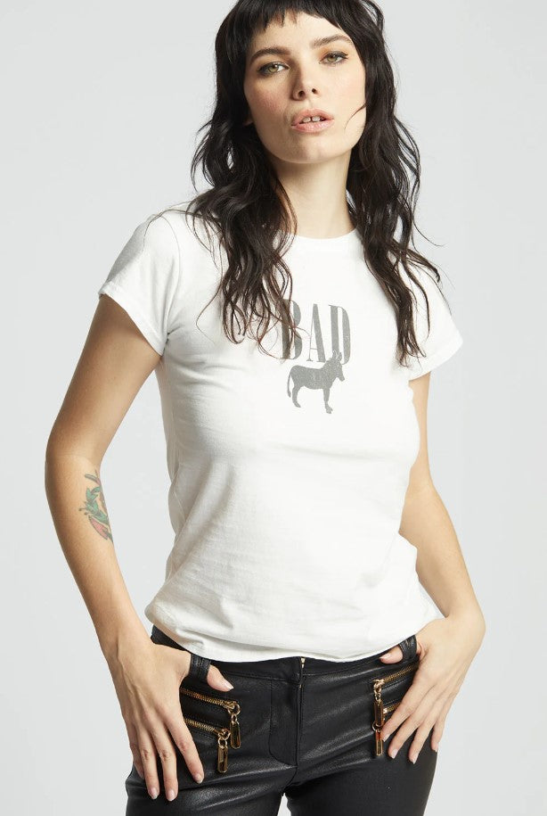 Bad Ass Baby Tee - White