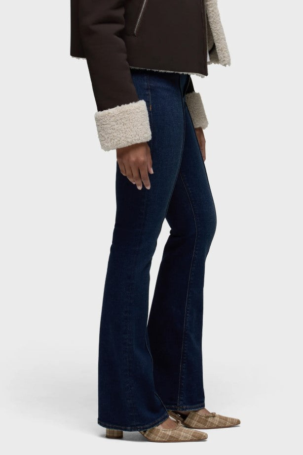 Barbara High Rise Pintuck Boot - Electric Light
