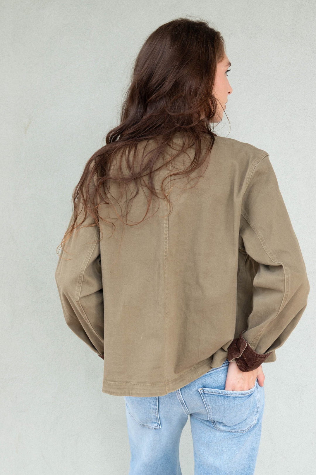Barn Jacket - Olive/Brown - Jaffi&