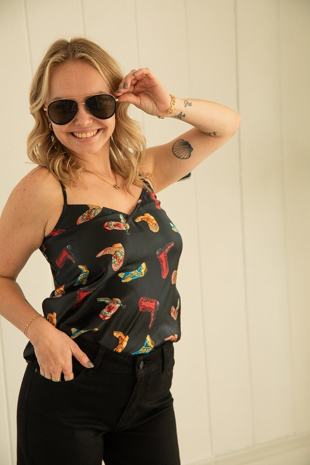 Basic Silk Cami - Boots - Jaffi's