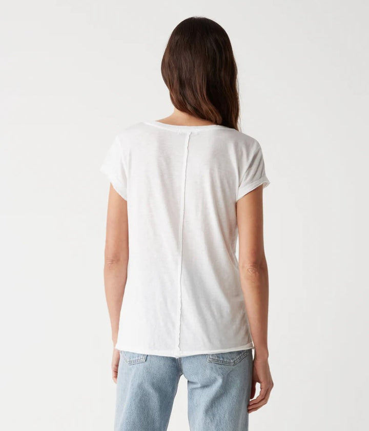 Baxter V-Neck Raw Edge Tee