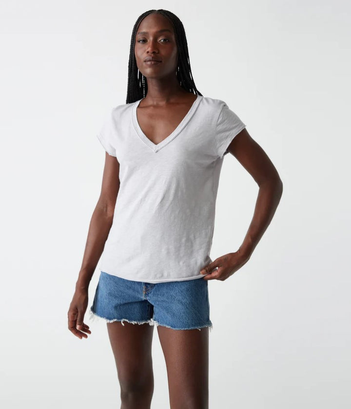 Baxter V-Neck Raw Edge Tee