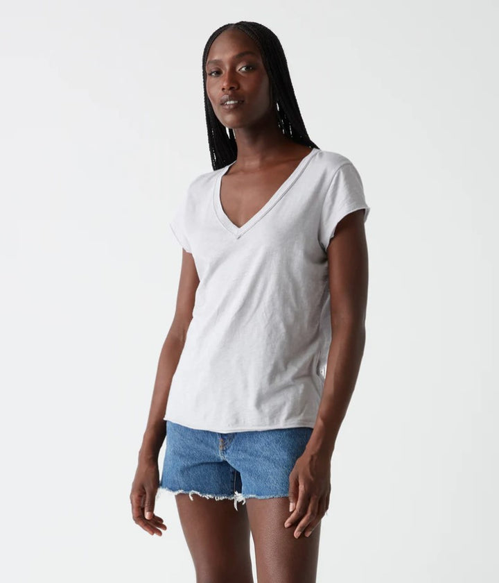 Baxter V-Neck Raw Edge Tee