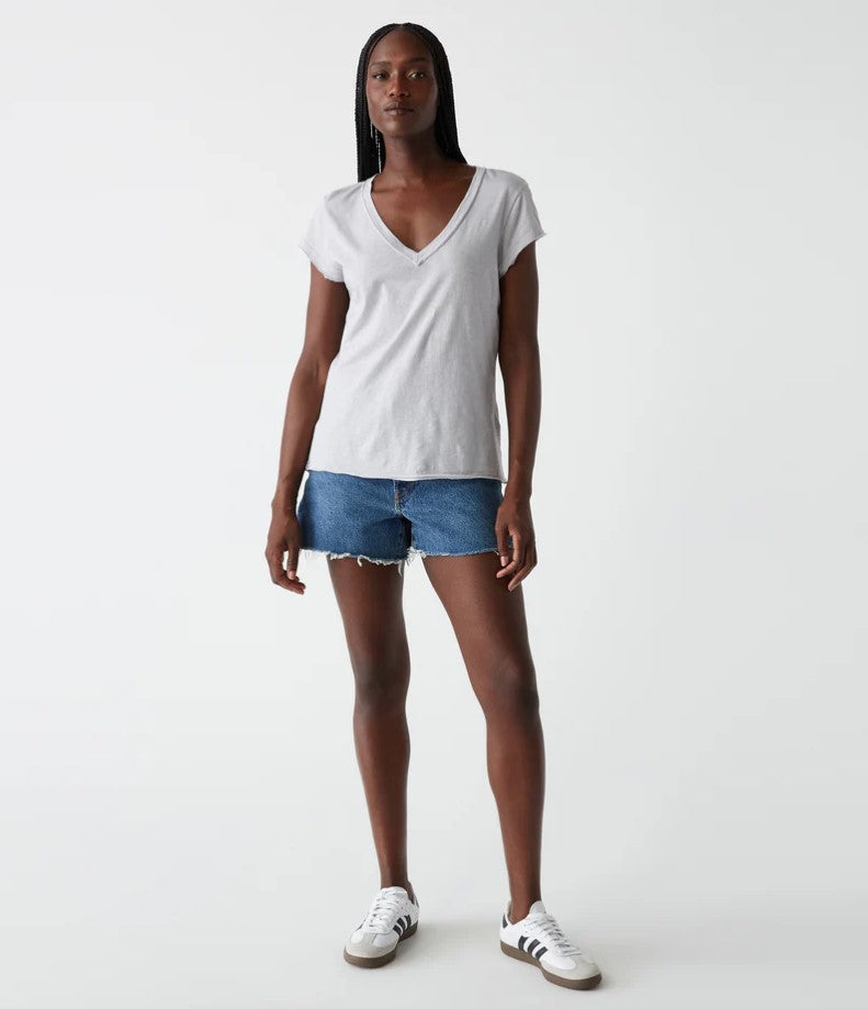 Baxter V-Neck Raw Edge Tee