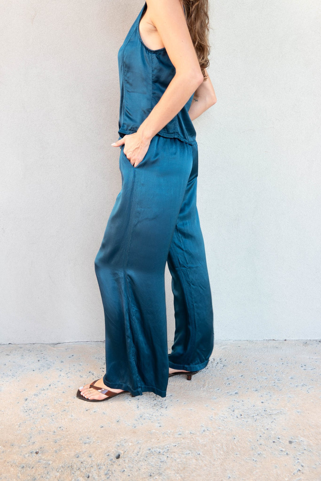 Beachfront Silky Pant - Ocean Wave - Jaffi&