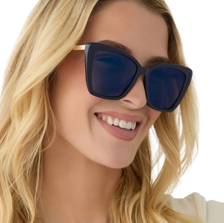 Becky II Sunglasses - Royal + Mirror Midnight Polarized - Jaffi's