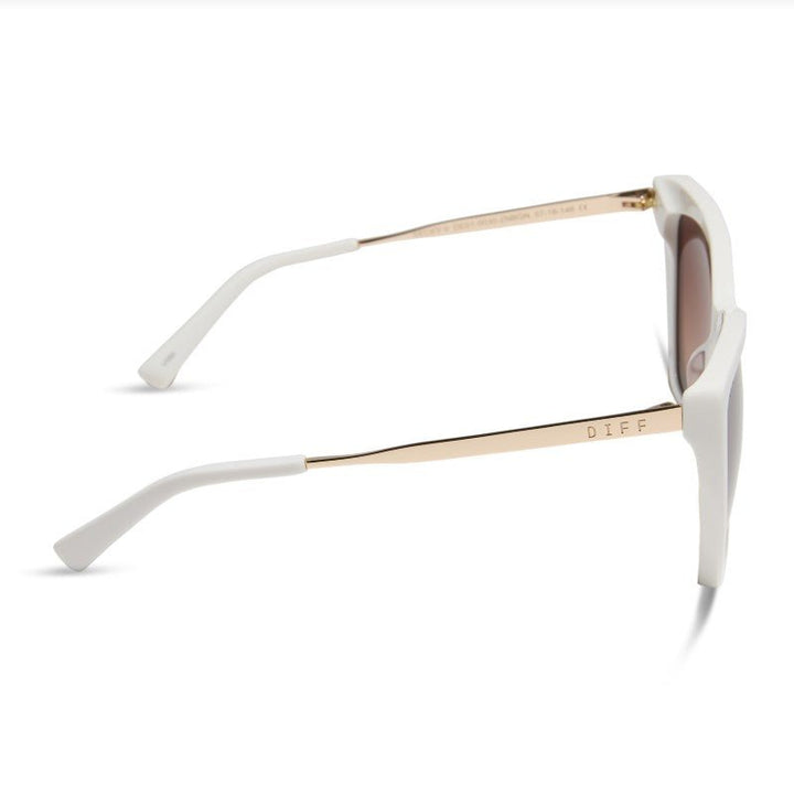 Becky II Sunglasses - Snowbound + Brown Gradient - Jaffi's