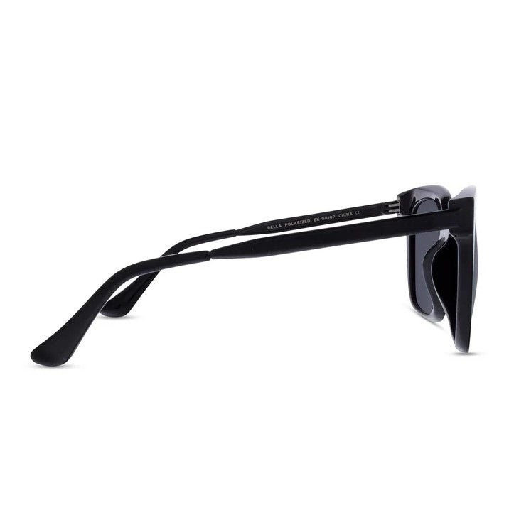 Bella Sunglasses - Black + Grey Polarized - Jaffi's