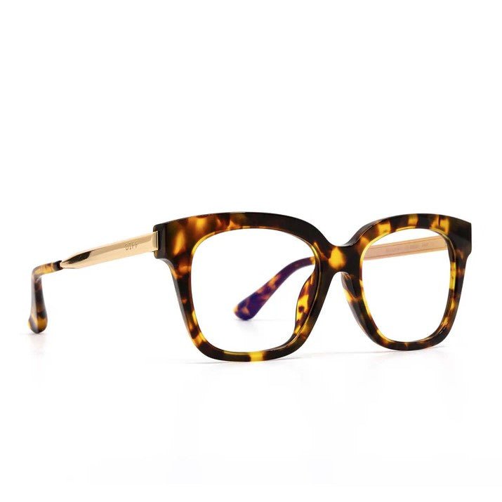 Bella XS Blue Light Glasses - Amber Tortoise - Jaffi's