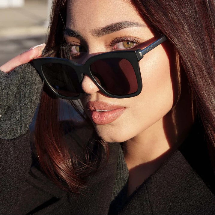 Bella Sunglasses - Black + Grey Polarized