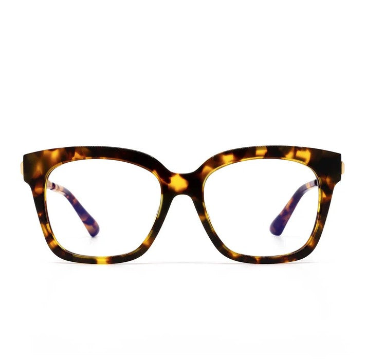 Bella XS Blue Light Glasses - Amber Tortoise