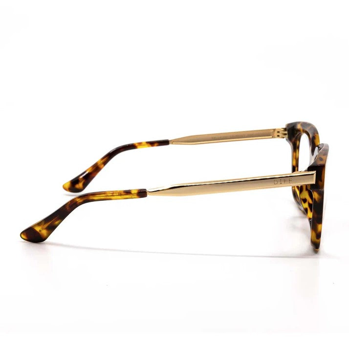 Bella XS Blue Light Glasses - Amber Tortoise