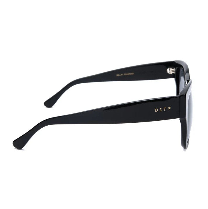 Bella II Sunglasses - Black + Grey Polarized