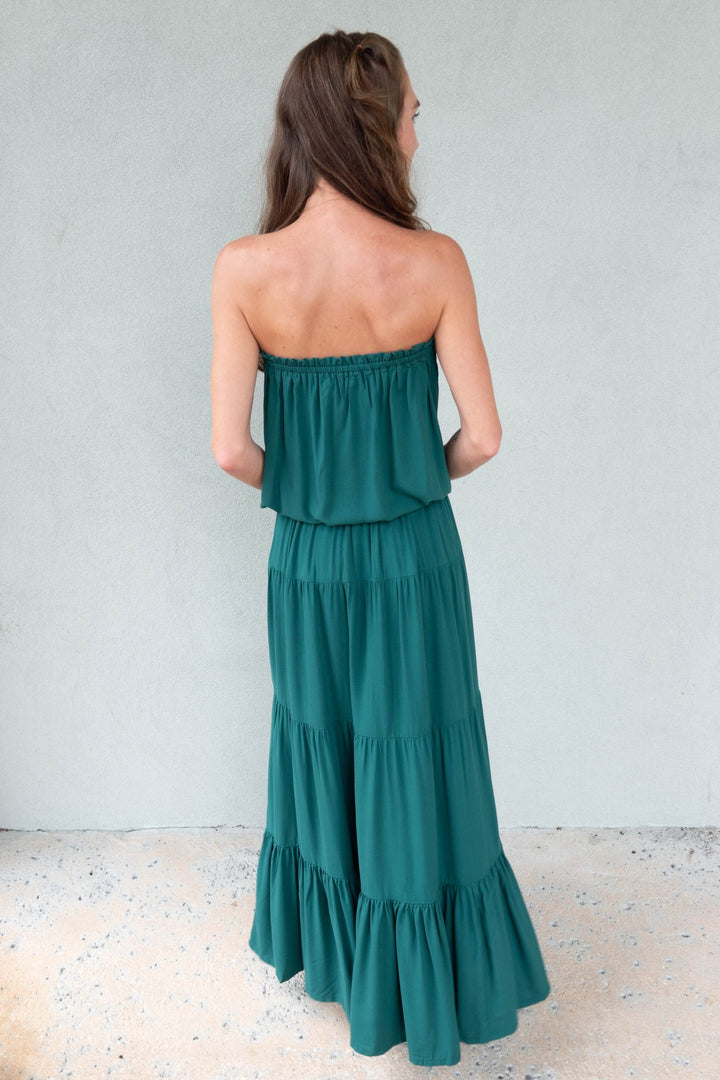 Belle Maxi Skirt - Green - Jaffi&
