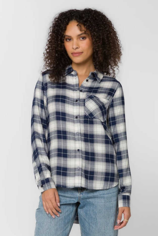Patriot Blue Bennett Button Down Top