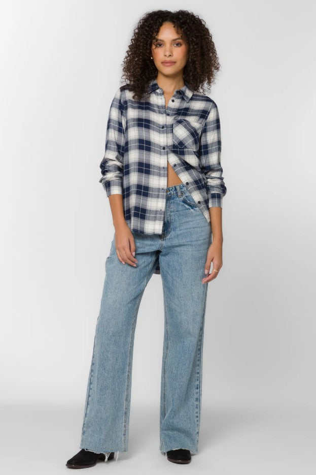 Patriot Blue Bennett Button Down Top