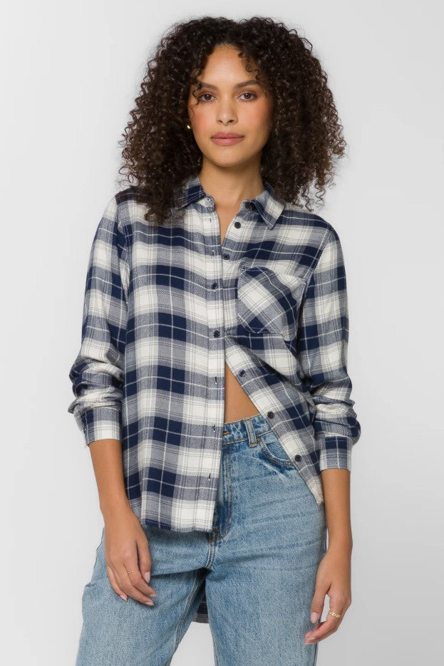 Patriot Blue Bennett Button Down Top