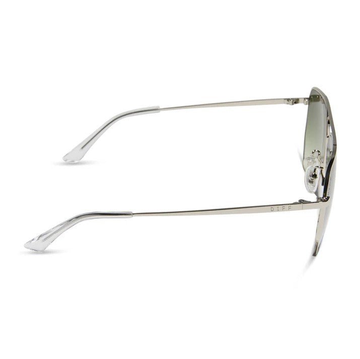 Berkley Sunglasses - Silver + Cool Matcha Gradient - Jaffi's