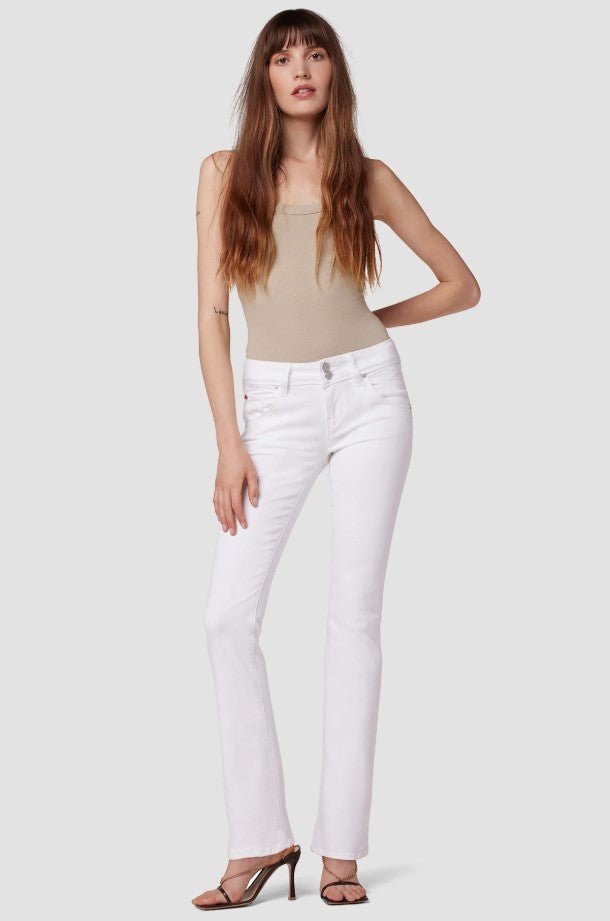 Beth Petite Mid Rise Baby Boot - White - Jaffi's