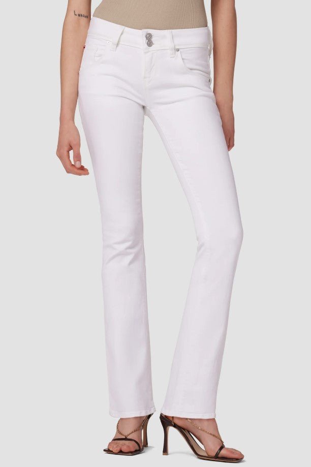 Beth Petite Mid Rise Baby Boot - White - Jaffi's