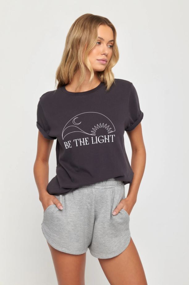 
                  
                    Be The Light Lila Tee
                  
                