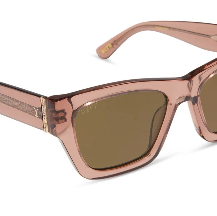 Beth II Sunglasses - Cafe Ole + Brown Polarized