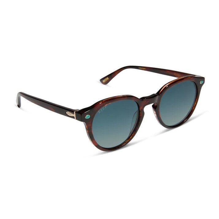 Beth Sunglasses - Sequoia + Blue Green Gradient Polarized