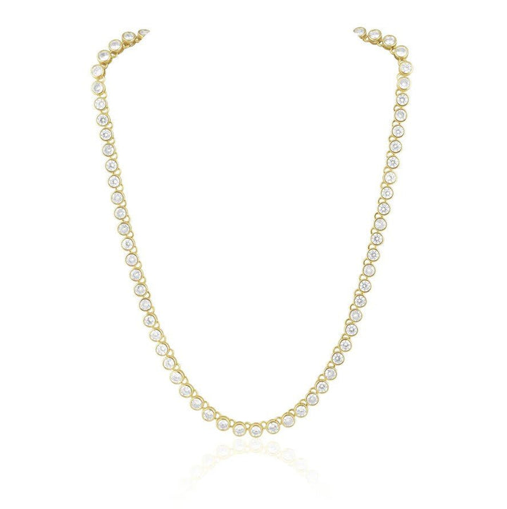 Bezel Tennis Necklace - Jaffi's