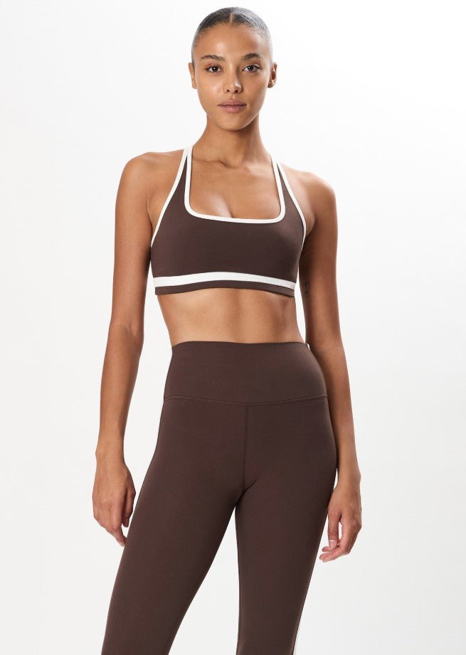 Bianca Rigor Bra - Dark Chocolate/White - Jaffi's