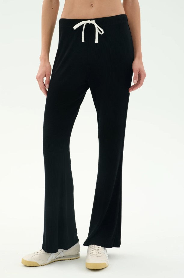 Black Blaire Rib Pant