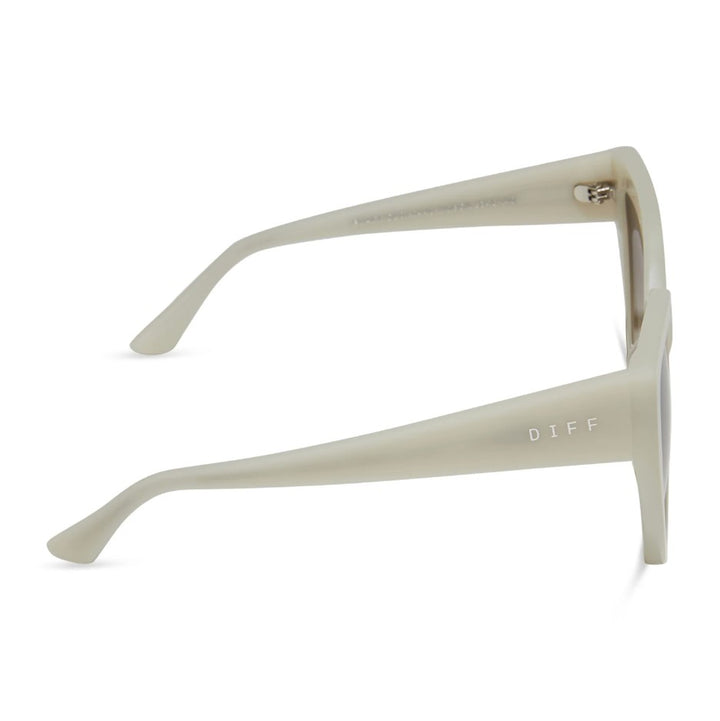 Blaire Sunglasses - Meringue + Brown Gradient