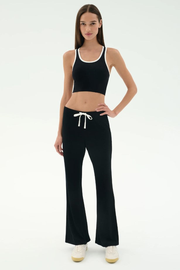 Black Blaire Rib Pant