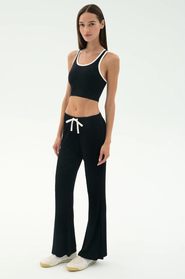 Black Blaire Rib Pant