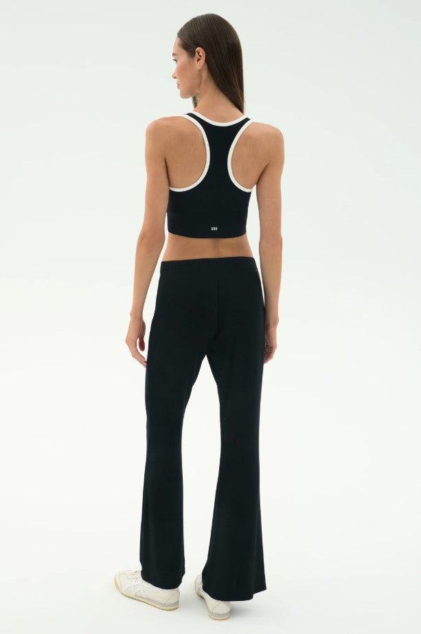 Black Blaire Rib Pant