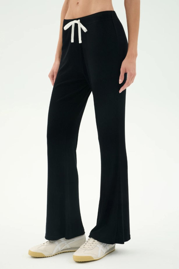Black Blaire Rib Pant