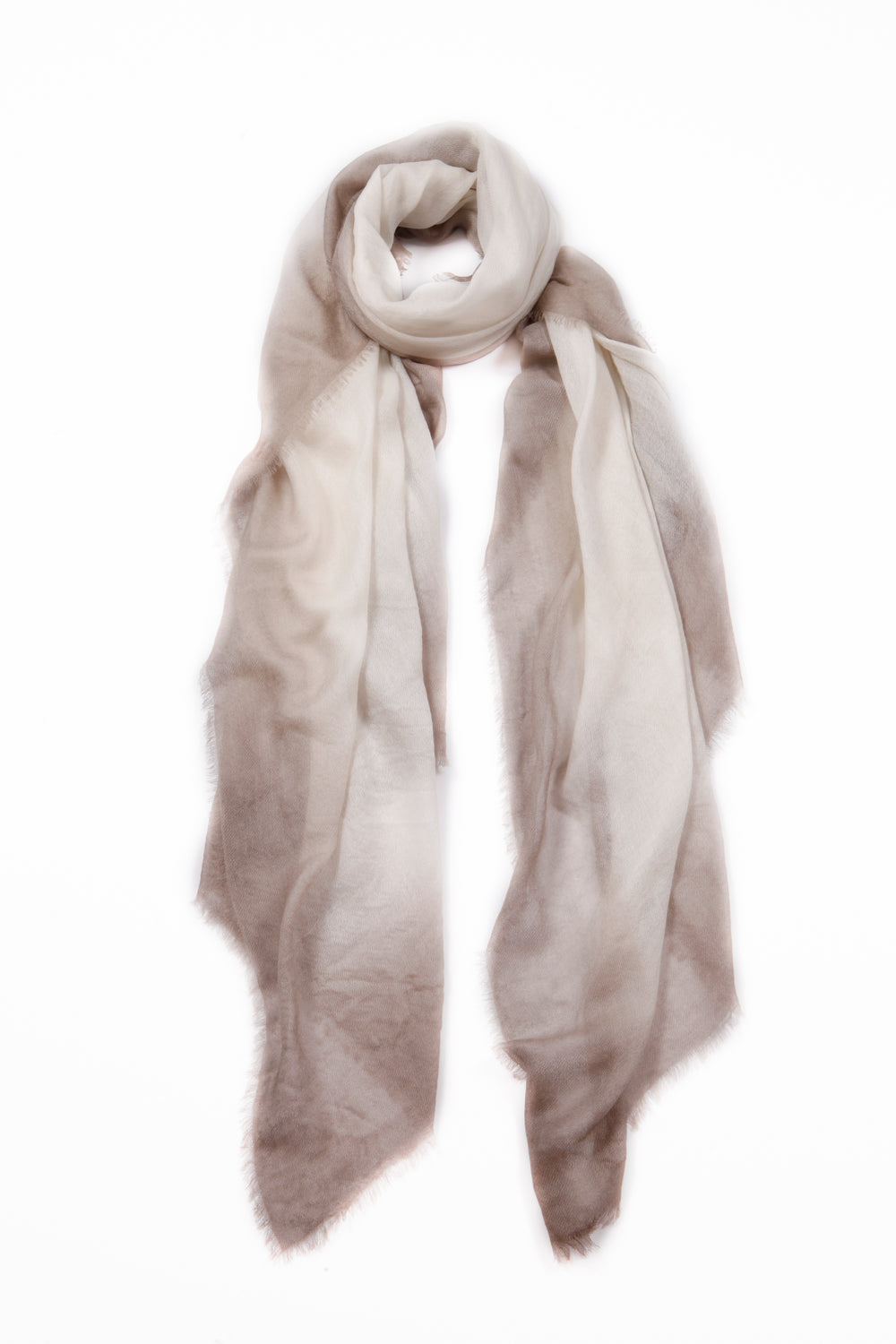 Cashmere Taupe/Cream Bliss Scarf