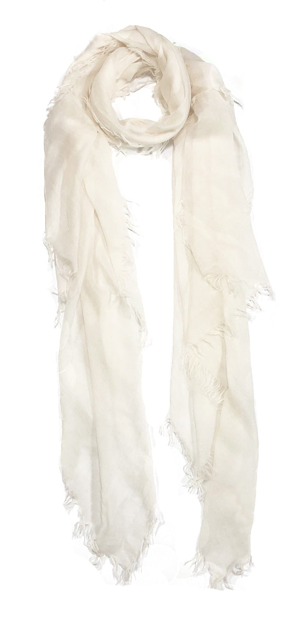 Pure Cashmere White Bliss Scarf