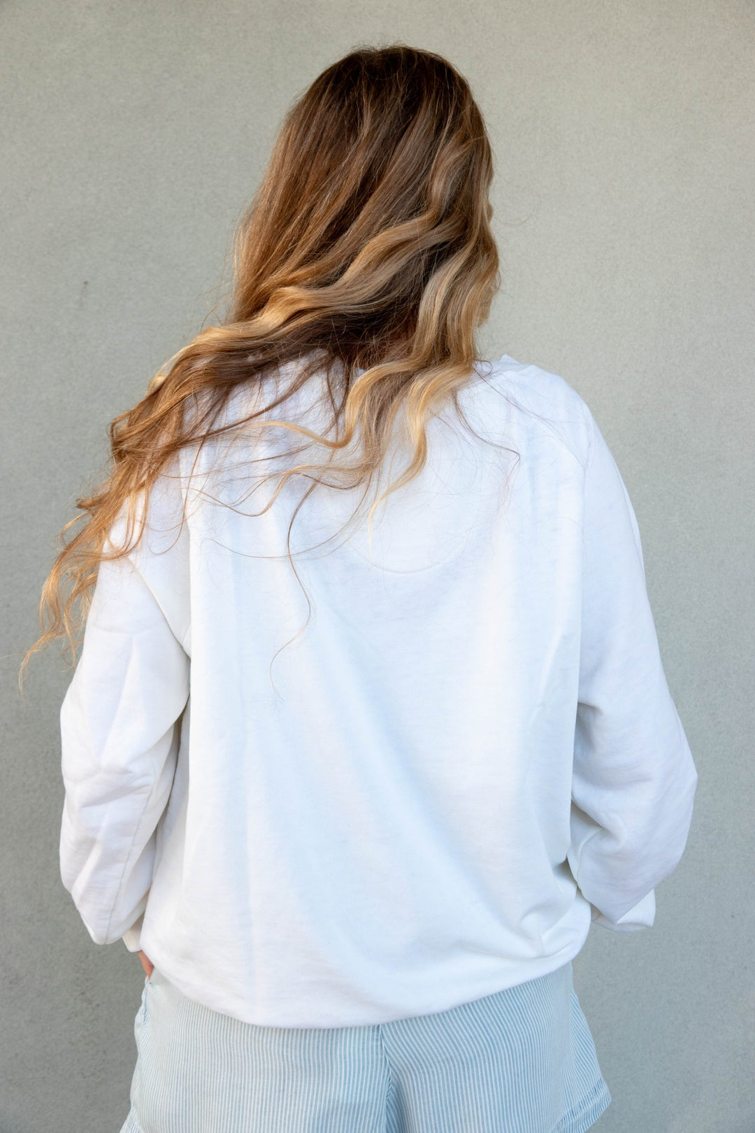 Blondie Lips Sweatshirt - Pearl - Jaffi's